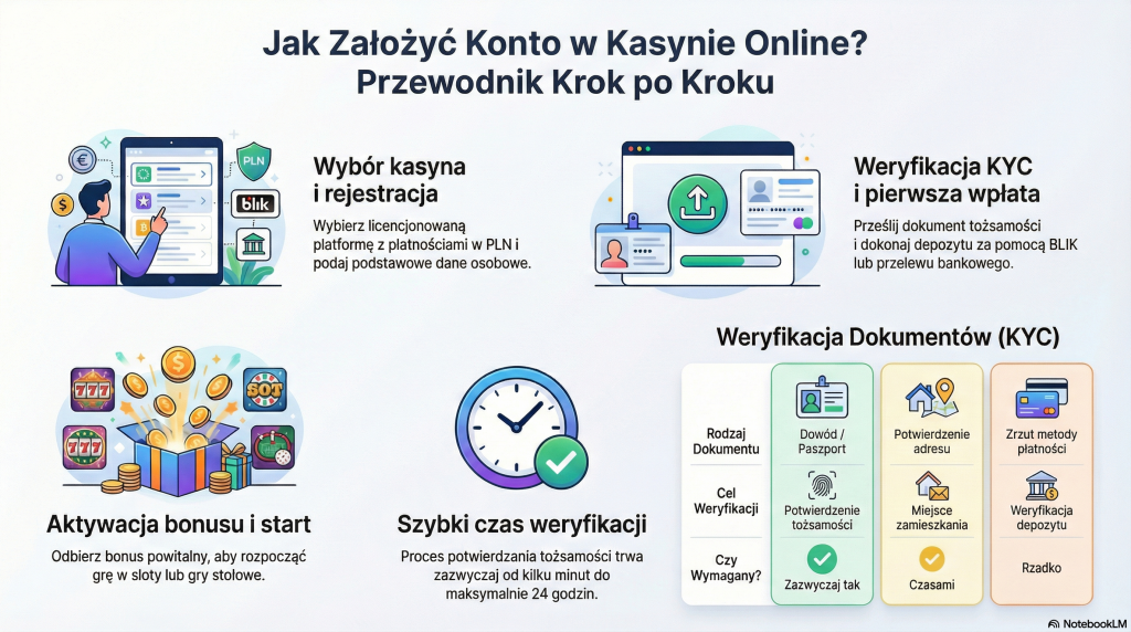 Przewodnik rejestracji w kasynie online